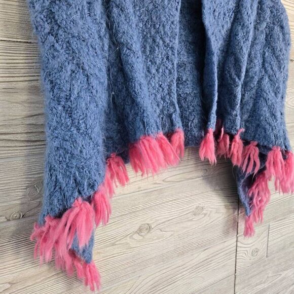 Matilda Jane Girls Fringe Ponch Sweater SZ 8 Sweater Vest Make Believe Mirror Im - Picture 5 of 7